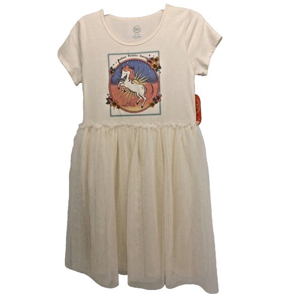 wonder nation Other - NEW! ~ Wonder Nation Cream Unicorn Tulle Tutu Dress Girls size - XXL (18)